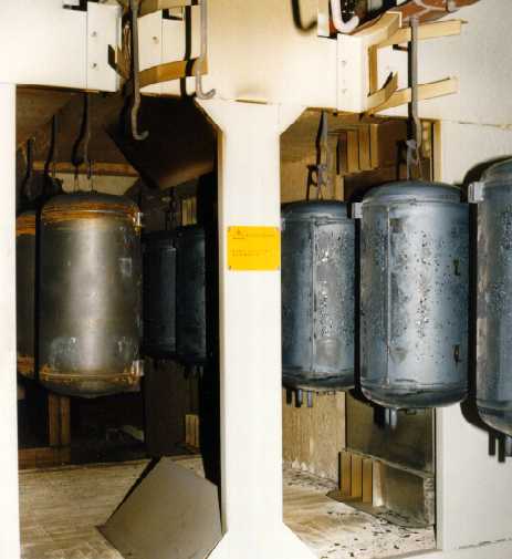 Boilers enter enameling furnace