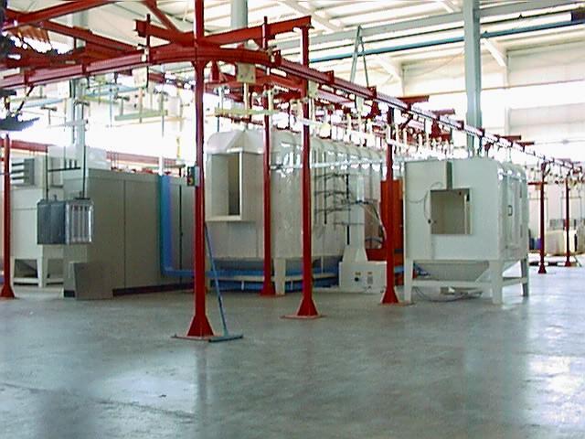 powder enameling systems at cooker enameling plant